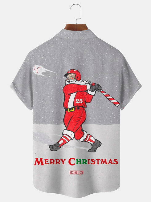 Men's Christmas Funny Graphic Short Sleeve Hawaiian Shirt